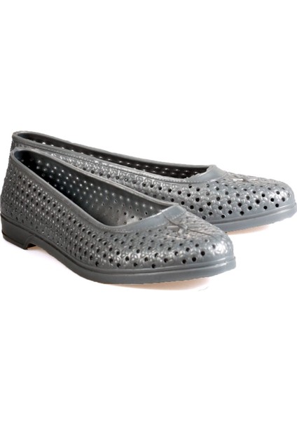 Bayan Delikli Naylon Balerin Bağ Bahçe Ayakkabısı