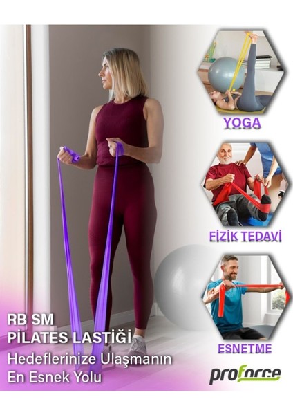Pilates Lastiği Sert Rb Sm - Mor Renk
