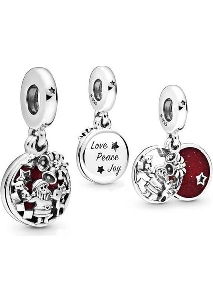 Sallantılı Noel Baba Kırmızı Charm fiyatları