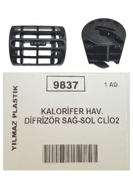 Kalorıfer Hava Dıfızörü Sag-Sol Clıo Iı 7701047698 7701047697 Sot
