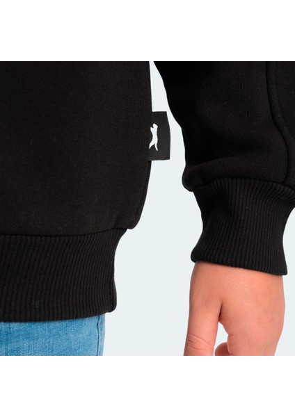 LOGAN Unisex Çocuk Sweatshirt Siyah fırsatları
