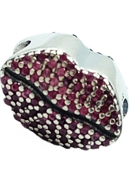 Pembe Taşlı Dudak Charm
