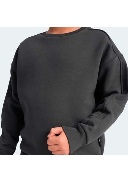 LOGAN Unisex Çocuk Sweatshirt Koyu Gri indirimleri