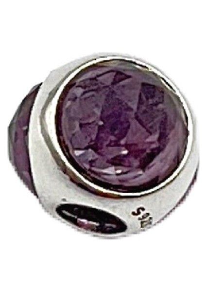 Lila Taşlı Küre Charm