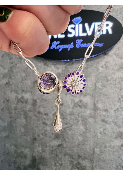 Lila Taşlı Küre Charm fiyatları