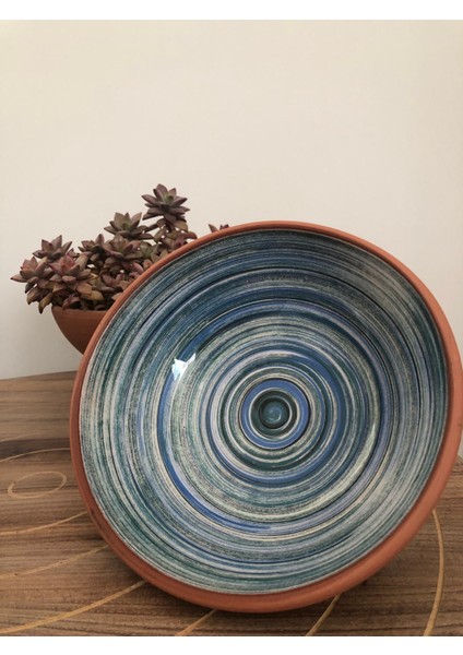 Çift Yönlü Büyük Boy 20 cm (Tekli)Doğal Çömlek Mama-Su Kabı fırsatları