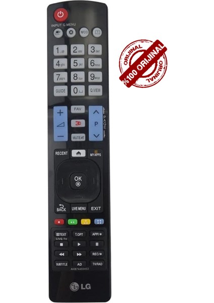 %100 ORİJİNAL ÜRÜN - Lg Sihirli Akıllı Mouse Kumanda Yerine LG Tüm Modelleri için Smart 3D Tv Televizyon Tuşlu Kumanda ORJİNAL