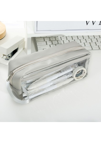 Ortaokul ve Lise Öğrencileri Için Şeffaf, Büyük Kapasiteli, Görünür Kalem Kutusu (Yurt Dışından)