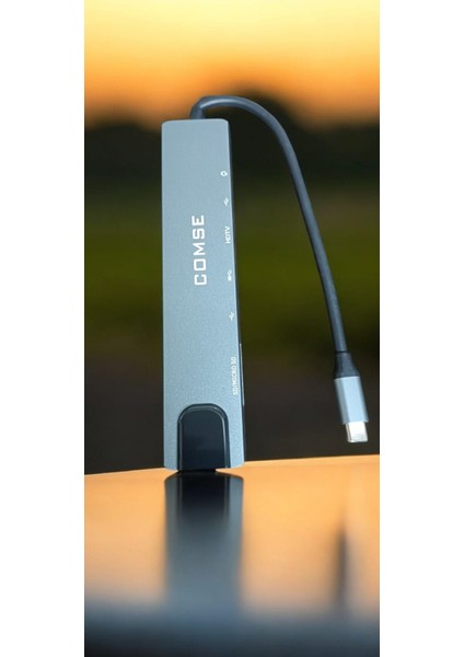 Macbook Pro Air Uyumlu USB Type-C 8 Hub Dönüştürücü Çevirici Çoklayıcı USB Hdmı Micro Sd 8 Girişli