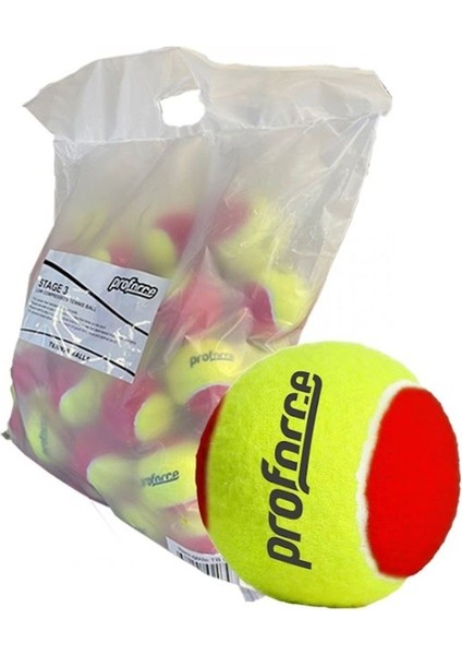 5 Yaş Kırmızı Noktalı Tenis Topu 48 Li Paket Tb9