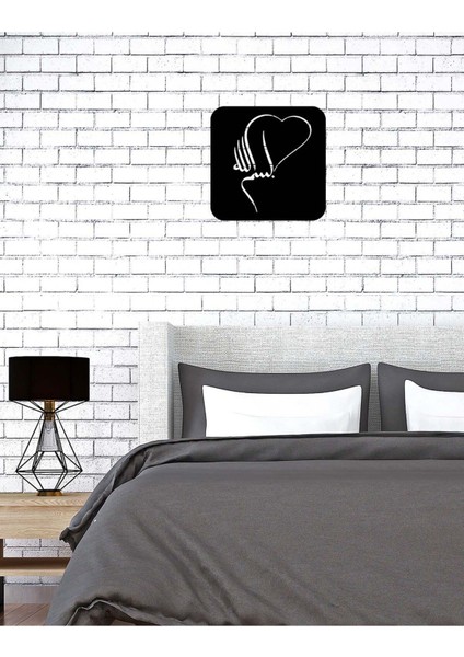 -Bismillah Islami Metal Tablo - Islami Ev Dekorasyonu - Dini Duvar Tabloları - 40 X 40 - Cm - Sıyah-Islm-127 modelleri