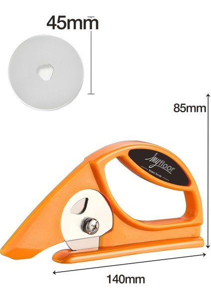 Halı Kesim Bıçağı 45MM Yuvarlak Çelik Bıçaklı Myfloor Rende Model fırsatları