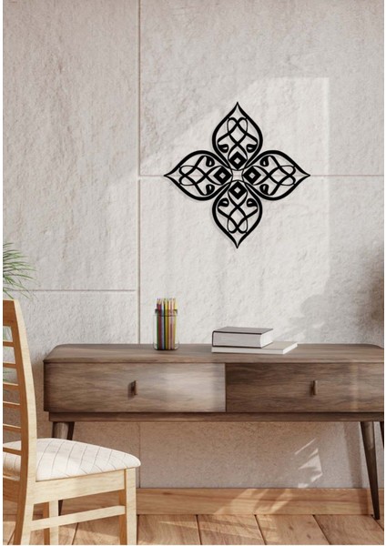 -Vav Harfi Islami Metal Tablo - Islami Ev Dekorasyonu - Dini Duvar Tabloları - 50 X 50 - Cm - Sıyah-Islm-178 fırsatları