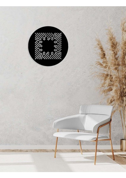 -La Ilahe Illallah Islami Metal Tablo - Islami Ev Dekorasyonu - Dini Duvar Tabloları - 50 X 50 - Cm - Sıyah-Islm-059 fiyatları