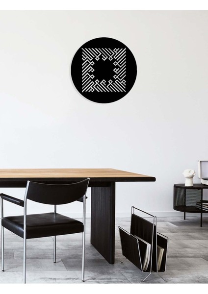 -La Ilahe Illallah Islami Metal Tablo - Islami Ev Dekorasyonu - Dini Duvar Tabloları - 50 X 50 - Cm - Sıyah-Islm-059 modelleri