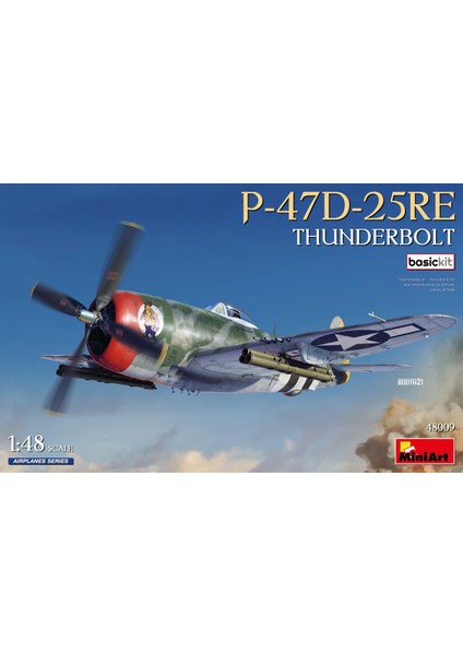 1:48 P-47D-25RE Thunderbolt Temel Kit