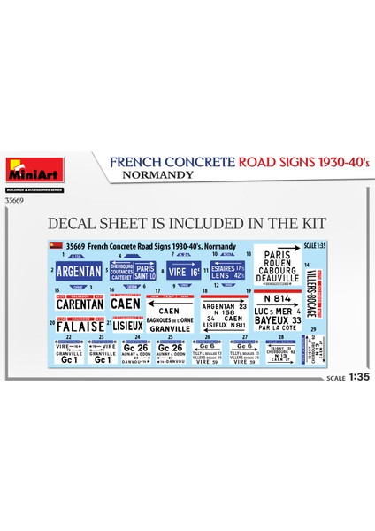 Fransız Beton Yol Işaretleri 1930-40'LAR Normandiya fiyatları