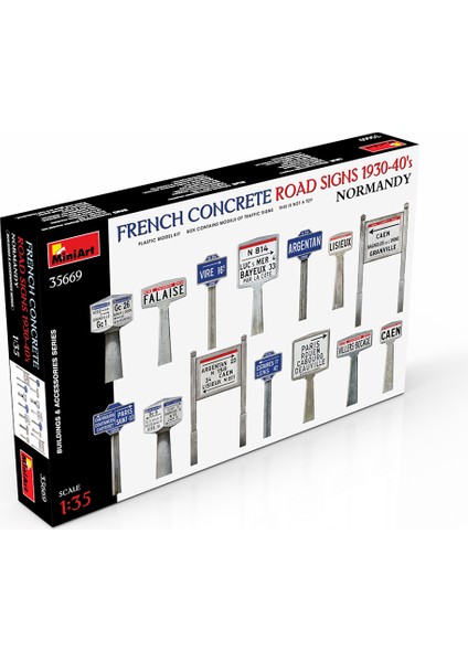 Fransız Beton Yol Işaretleri 1930-40'LAR Normandiya modelleri