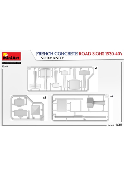 Fransız Beton Yol Işaretleri 1930-40'LAR Normandiya fırsatları