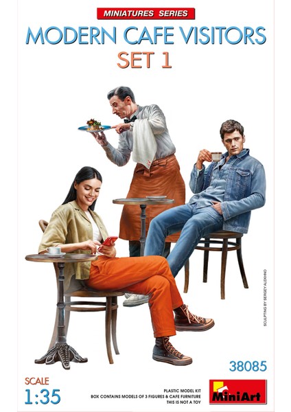 Modern Kafe Ziyaretçileri Set1