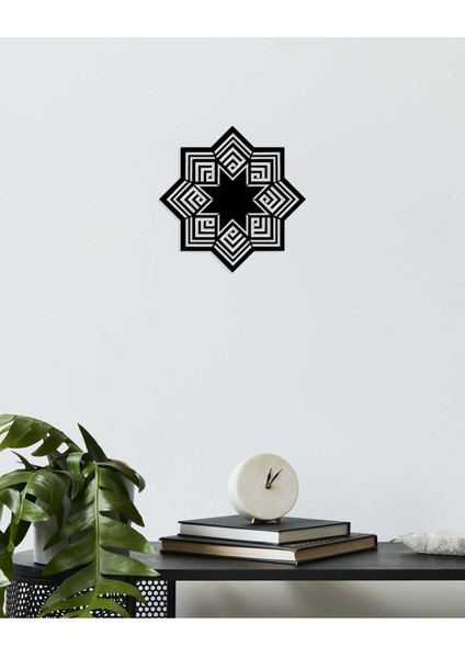 -Allah Islami Metal Tablo - Islami Ev Dekorasyonu - Dini Duvar Tabloları - 60 X 60 - Cm - Sıyah-Islm-140