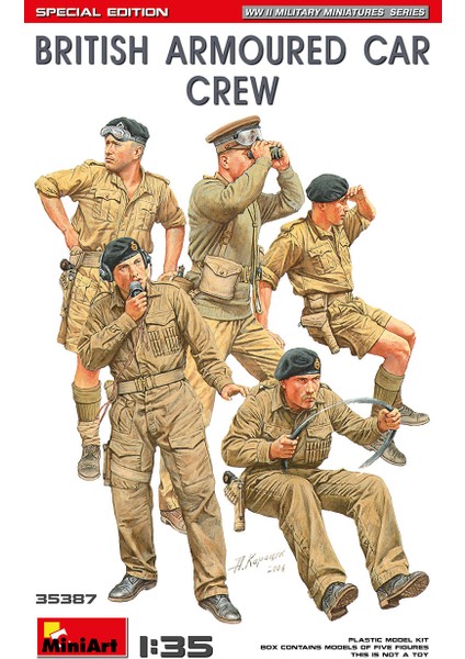 1:35 Ingiliz Zırhlı Araç Mürettebatı Özel Üretim