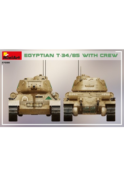 Miniart T-34/85 Mısır - Mürettebatı ile Birlikte