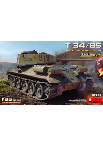 1:35 T-34-85 Mod 1945 Plant 112 Interior Kit