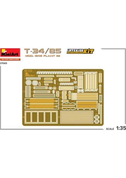 1:35 T-34-85 Mod 1945 Plant 112 Interior Kit modelleri