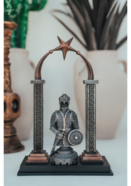 Ay Yıldız Özel Tasarım Sütunlu Biblo