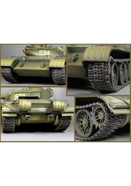T-54 Omsh Özel Palet Zincir Bağlantı Seti. Early Type