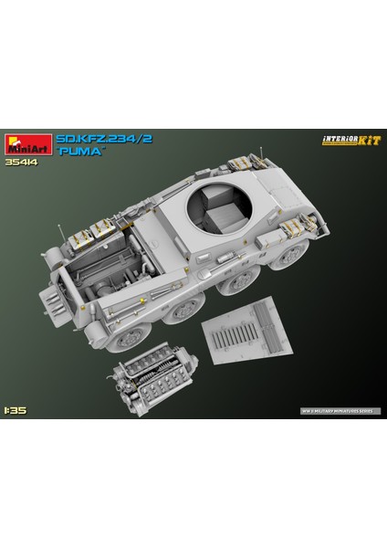 Sd. Kfz. 234/2 Puma. Interior Kit fiyatları