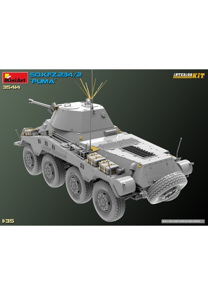 Sd. Kfz. 234/2 Puma. Interior Kit modelleri