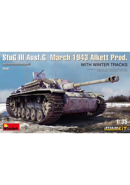 Stug Iıı Ausf. G Mart 1943 Alkett Prod Kış Paleti Ile. Interior Kit
