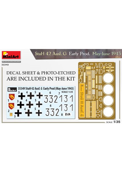 Stuh 42 Ausf. G. Early Prod (Mayıs-Haziran 1943) indirimleri