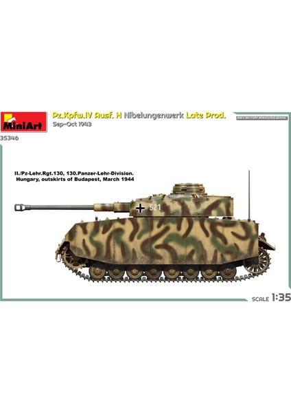 Pz.kpfw.ıv Ausf. H Nibelungenwerk Late Prod. (Sep-Oct 1943)
