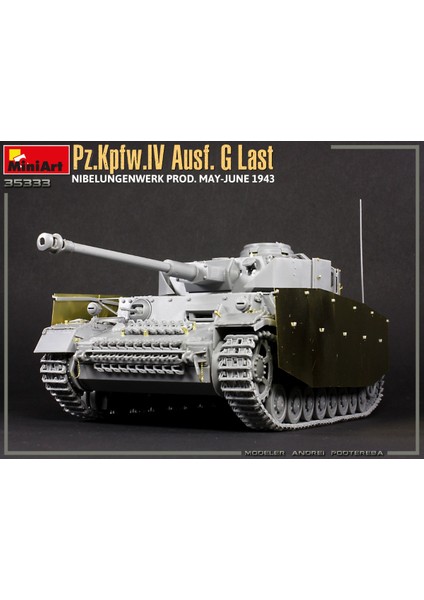 Pz.kpfw.ıv Ausf. G-Last/h-Early Nibelungenwerk Prod. (Mayıs-Haziran 1943) 2in1 Interior Kit modelleri