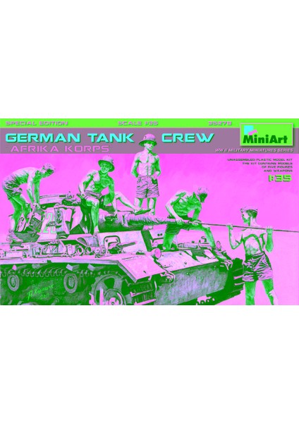 Alman Tank Mürettebatı Afrika Korps. Özel Üretim