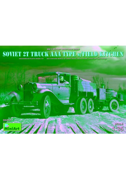 Sovyet 2 T Kamyon Aaa Tipi. Sahra Mutfağı ile Birlikte.
