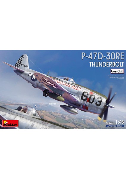 Miniart 1:48 P-47D-30RE Thunderbolt. Temel Kit