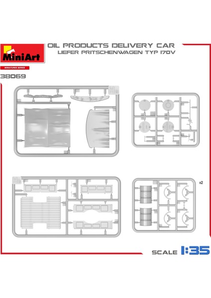 1:35 Liefer Pritschenwagen Typ 170V Petrol Ürünü Teslim Arabası fiyatları