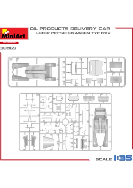 1:35 Liefer Pritschenwagen Typ 170V Petrol Ürünü Teslim Arabası fırsatları