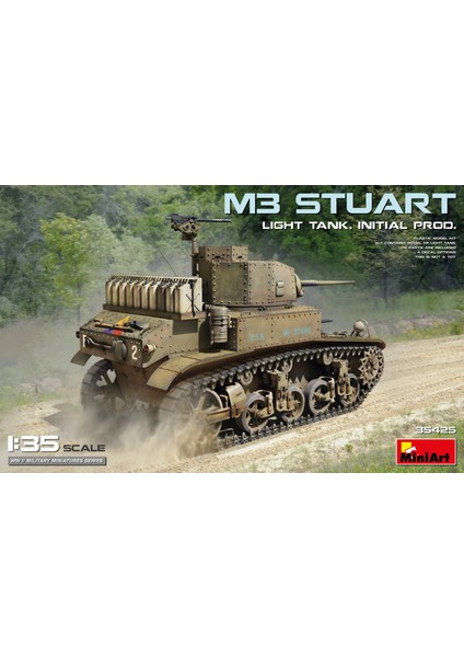 1:35 M3 Stuart Hafif Tank. Ilk Üretim