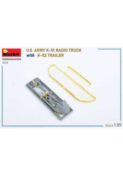 1:35 Abd Ordusu K-51 Telsiz Kamyonu K-52 Römorku Ile. Interior Kit. indirimleri