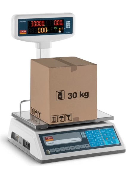 Ege LED 15 kg 2 gr Fiyat Hesaplamalı Terazi