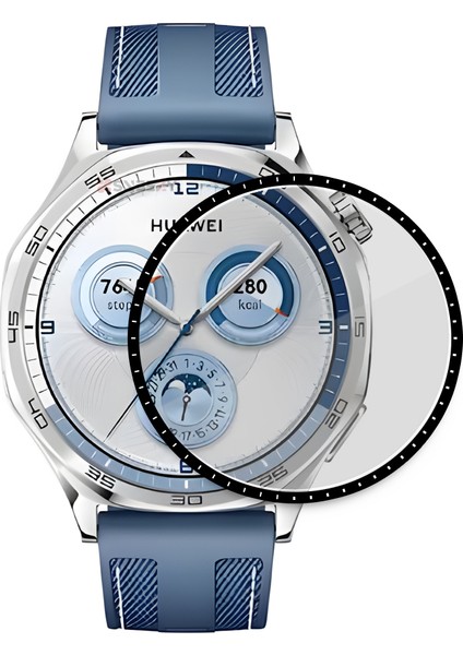 Huawei Gt5 46MM Ile Uyumlu Polymer Temperli Nano 0.5 mm Watch Ekran Koruyucu