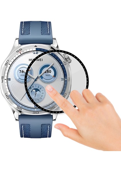 Huawei Gt5 46MM Ile Uyumlu Polymer Temperli Nano 0.5 mm Watch Ekran Koruyucu