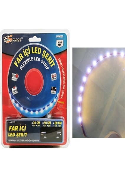 Far Içi LED Şerit Beyaz / LAAK153-30-12