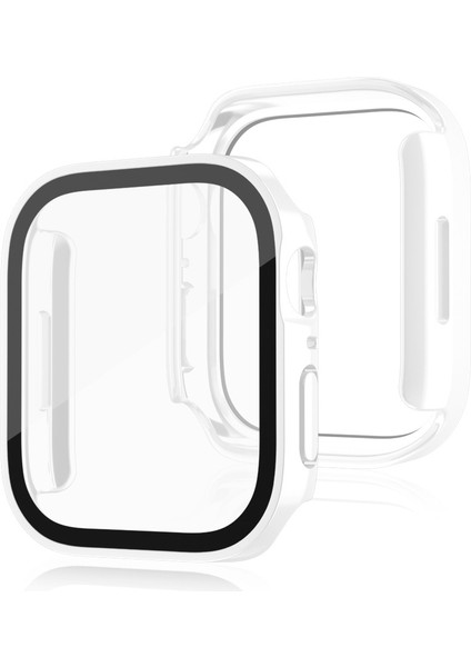 Apple Watch 6 7 8 9 44MM 45MM Uyumlu Rubber Kasa Ekran Koruyucu 360 Kılıf Kapak modelleri