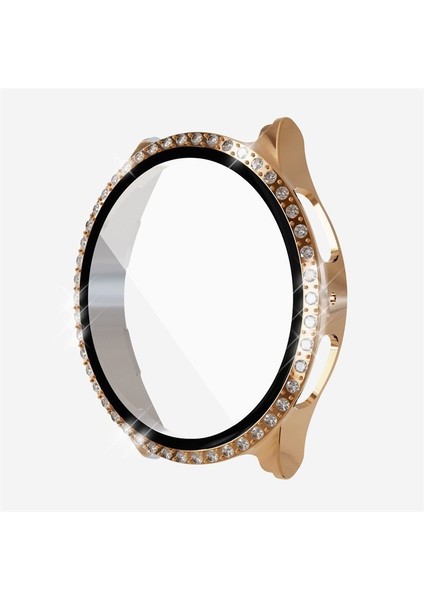 Samsung Galaxy Watch 4 5 6 7 44MM Uyumlu Parlak Taşlı Ekran Kasa Kılıf Koruyucu